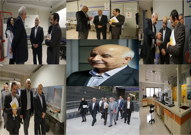 بازدید رییس و معاون تحقیقات و فناوری دانشگاه از آزمایشگاه کنترل کیفیت مواد غذایی، دارویی و آرایشی بهداشتی معاونت غذا و دارو تهران