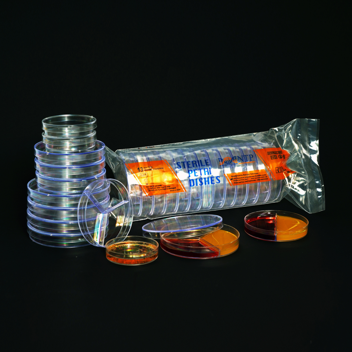 پتری دیش میکروبی 6 سانتی متر - Microbial Petri Dish - NTP - مصرفی - میکروبیولوژی و انگل شناسی - تجهیزات پزشکی آداک آوین
